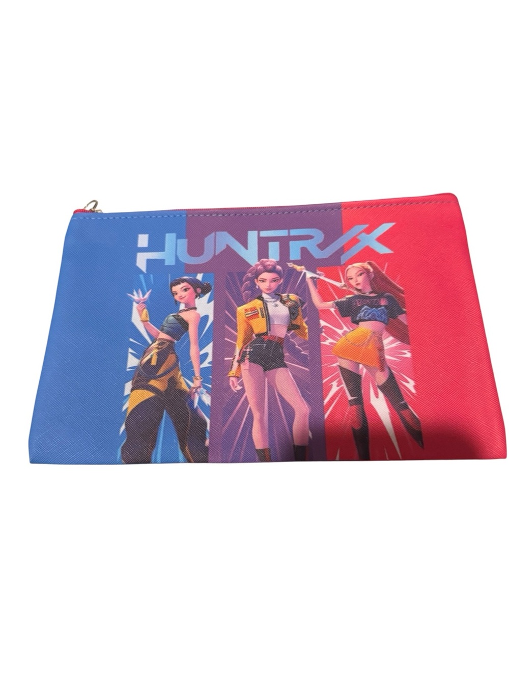 New‎ K-Pop Demon Hunters HUNTRX Trio Large Graphic Zip Pouch Rumi Zoey Mira